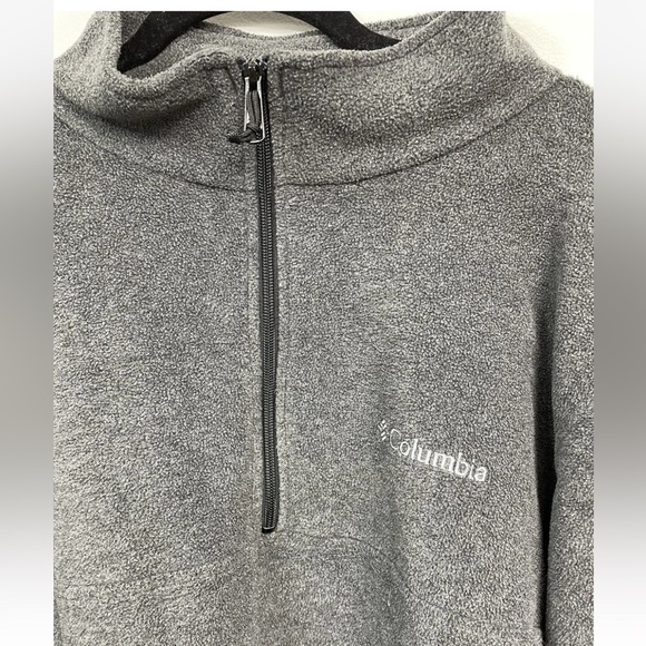 Columbia Men's Charcoal Zip-Up Sweater - Picture 2 of 4